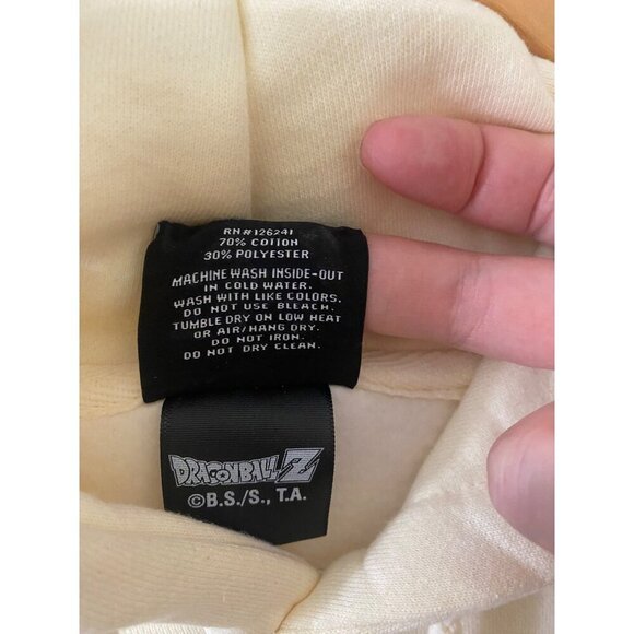 100 Theives Men's Dragon Ball Z Gohan Hoodie Bone Collar - Large - Picture 4 of 13